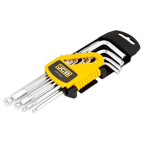 Набор Г-подоб. ключей длинных с шаром HEX 10 ед. (1,27 мм-10 мм) JCB Tools JCB-5102LB 59742 фото