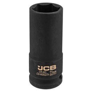 Головка торцевая ударная глубокая тонкостенная 1/2" 22 мм (6-гранная) JCB Tools JCB-4458522TH 59531 фото