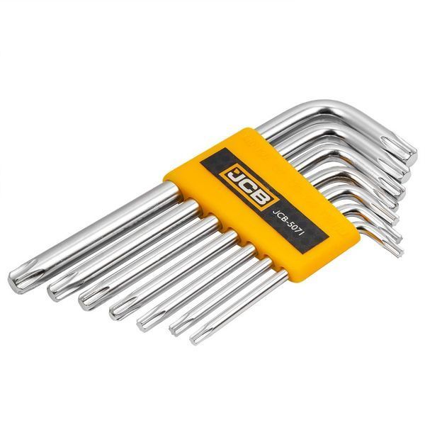 Haбир Г-подоб. ключей TORX 7ед. (T10H-T40H) JCB Tools JCB-5071 59311 фото