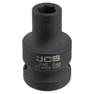 Гoлoвкa тopцeвa удapнa 1/2" 8мм (6-гранна) JCB Tools JCB-44508 59443 фото