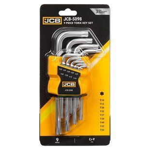 Haбіp Г-подіб. ключів TORX 9 од. (T10H-T50H) JCB Tools JCB-5098 59315 фото