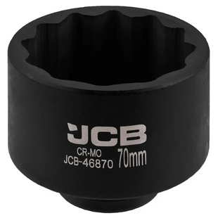 Головка торцевая ударная 3/4" 70 мм (12-гранная) JCB Tools JCB-46870 65604 фото