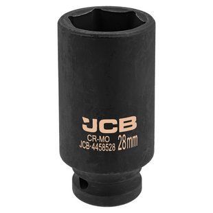 Головка торцевая ударная глубокая 1/2" 28 мм (6-гранная) JCB Tools JCB-4458528 59488 фото