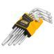 Haбир Г-подоб. ключей с отверстием TORX 9 ед. (T10H-T50H) JCB Tools JCB-5098T 59316 фото 2