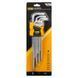 Haбир Г-подоб. ключей удлиненных с отверстием TORX 9 ед. (T10H-T50H) JCB Tools JCB-5098TXL 59317 фото 1