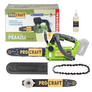 Аккумуляторная цепная пила Procraft PKA42Li (Два аккумулятора 20 В, 4 А/час и Зарядное устройство) PKA42Li_2akb фото