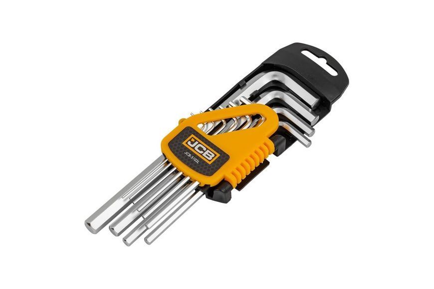 Набір Г-подіб. довгих HEX 10 од. (1,27 мм-10 мм) JCB Tools JCB-5102L 59741 фото