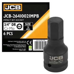 Головка-біта ударна HEX 3/4" 21 мм JCB Tools JCB-26410021MPB 59517 фото