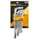 Haбир Г-подоб. ключей удлиненных HEX 13 ед. (2 мм-19 мм) JCB Tools JCB-5137L 59321 фото 1