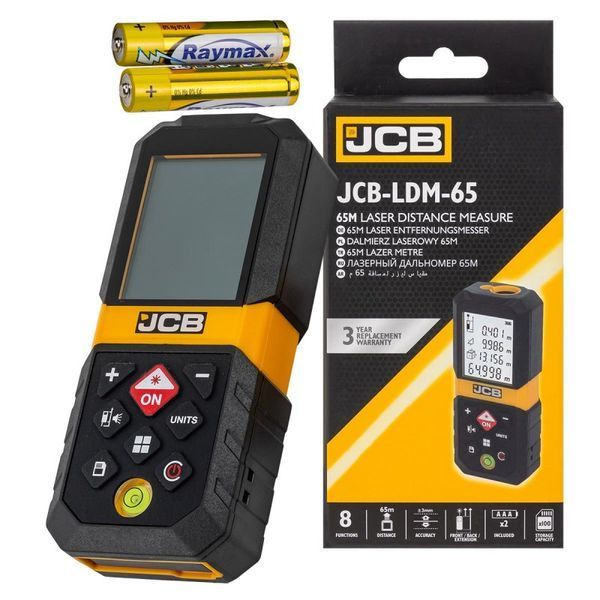 Лазерный дальномер JCB Tools 65 м JCB-LDM-65 56917 фото