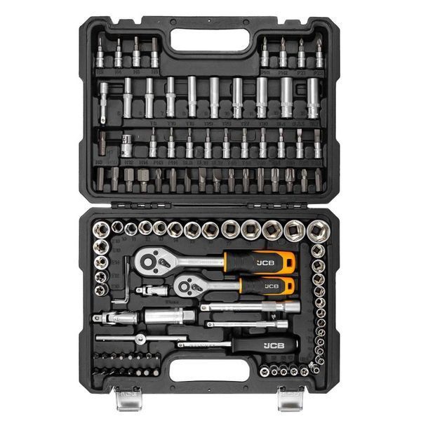набор инструментов 108 ед. 1/4", 3/8" (6-гр.) (4-22 мм) JCB Tools JCB-41082-5DS 59719 фото