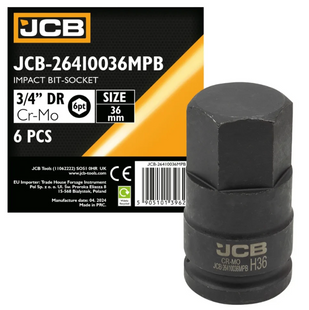Головка-біта ударна HEX 3/4" 36 мм JCB Tools JCB-26410036MPB 59796 фото