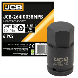 Головка-біта ударна HEX 3/4" 38 мм JCB Tools JCB-26410038MPB 59797 фото
