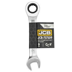 Ключ гайковий короткий з тріскачкою 9 мм JCB Tools JCB-757S09 58202 фото