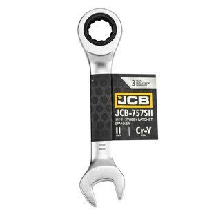 Ключ гайковий короткий з тріскачкою 11 мм JCB Tools JCB-757S11 58204 фото