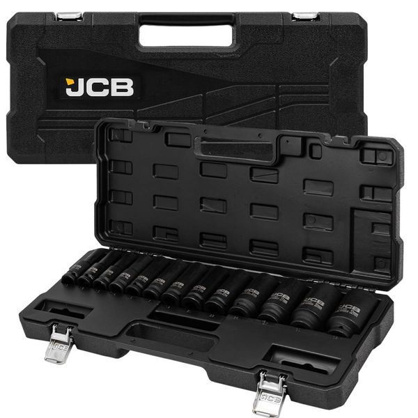 набор головок ударных глубоких 13 ед. 1/2" (6-гр.) JCB Tools JCB-4131-5MPB 60548 фото