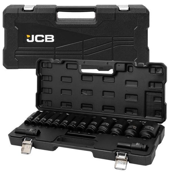 набор головок ударных глубоких 15 ед. 1/2" (6-гр.) JCB Tools JCB-4166D-5MPB 60550 фото