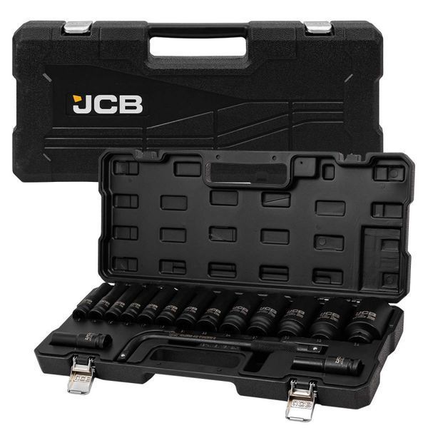 набор головок ударных глубоких 16 ед. 1/2'' (6-гр.) JCB Tools JCB-4166A-5MPB 60549 фото