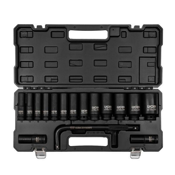 набор головок ударных глубоких 16 ед. 1/2'' (6-гр.) JCB Tools JCB-4166A-5MPB 60549 фото