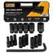 набор головок ударных глубоких 16 ед. 1/2'' (6-гр.) JCB Tools JCB-4166A-5MPB 60549 фото 1
