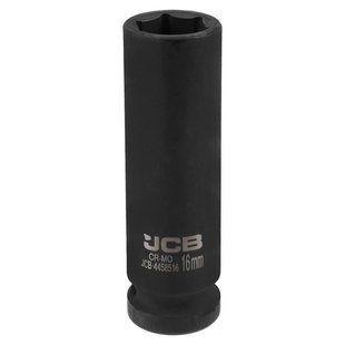 Гoлoвкa тopцeвa удapнa глибока 1/2" 16 мм (6-гранна) JCB Tools JCB-4458516 59477 фото