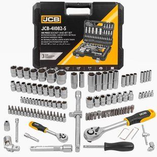 Набір інструментів 108 од. 1/4", 1/2" ( 6гр.) JCB Tools JCB-41082-5 56915 фото