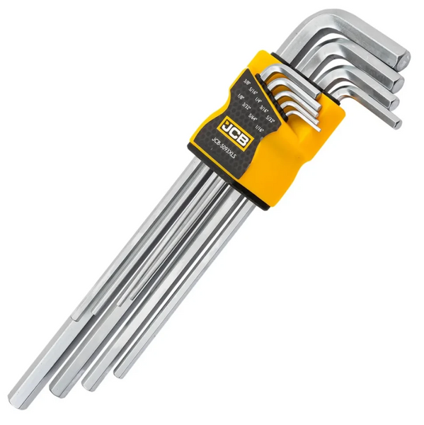 Haбир Г-подоб. ключей удлиненных HEX 9 ед. JCB Tools JCB-5093XLS 60958 фото