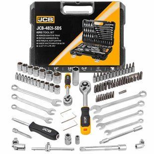 Набір інструментів 82 од. 1/4", 3/8" (6-гр.) (4-22 мм) JCB Tools JCB-4821-5DS 59773 фото