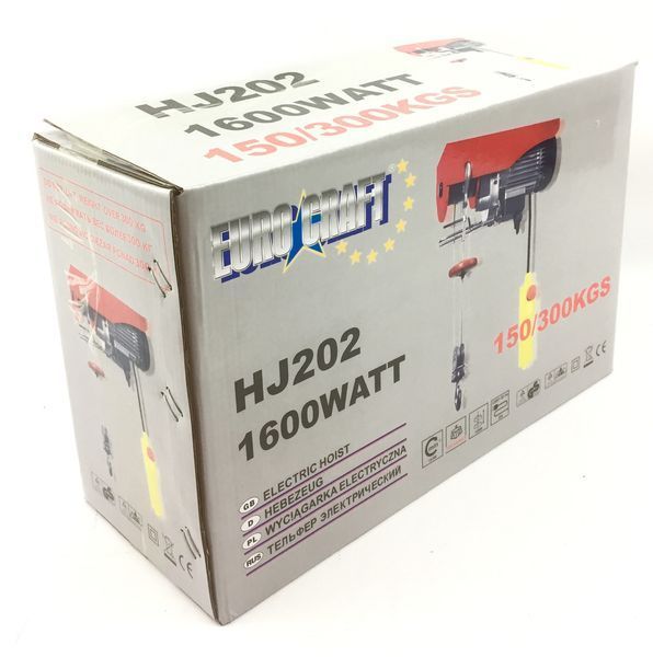 Тельфер электрический Euro Craft 150/300 кг (HJ202) HJ202 фото
