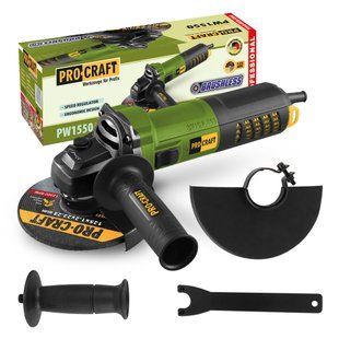 Углошлифовальная безщеточная машина Procraft PW1550 125 мм PW1550  фото