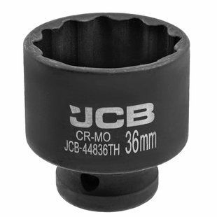 Головка торцевая ударная тонкостенная 1/2" 36 мм (12-гранная) JCB Tools JCB-44836TH 59523 фото