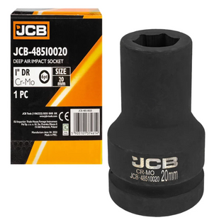 Головка ударная глубокая 1" 20 мм (6-гранная) JCB Tools JCB-48510020 60772 фото