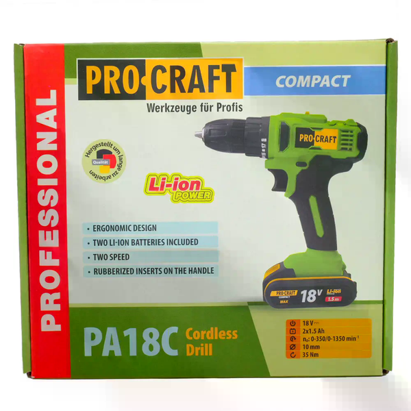 Шуруповерт Procraft PA18C COMPACT  PA18C_COMPACT фото