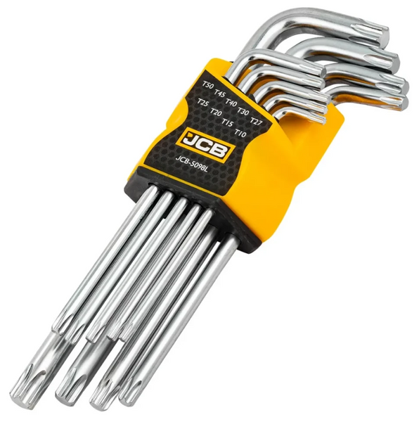 Haбир Г-подоб. ключей удлиненных TORX 9 ед. (T10-T50) JCB Tools JCB-5098L 60963 фото