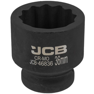 Головка торцевая ударная 3/4" 36 мм (12-гранная) JCB Tools JCB-46836 59855 фото