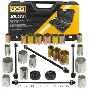 набор инструментов для замены сайлентблоков, втулок и подшипников 26 ед. JCB Tools JCB-933T1 59106 фото