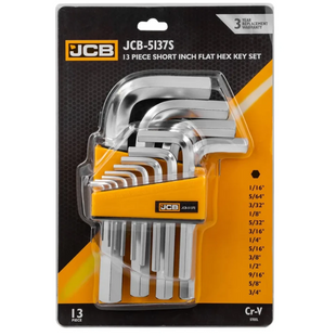 Haбіp Г-подіб. ключів HEX 13 од. (1/16-3/4") JCB Tools JCB-5137S 60966 фото