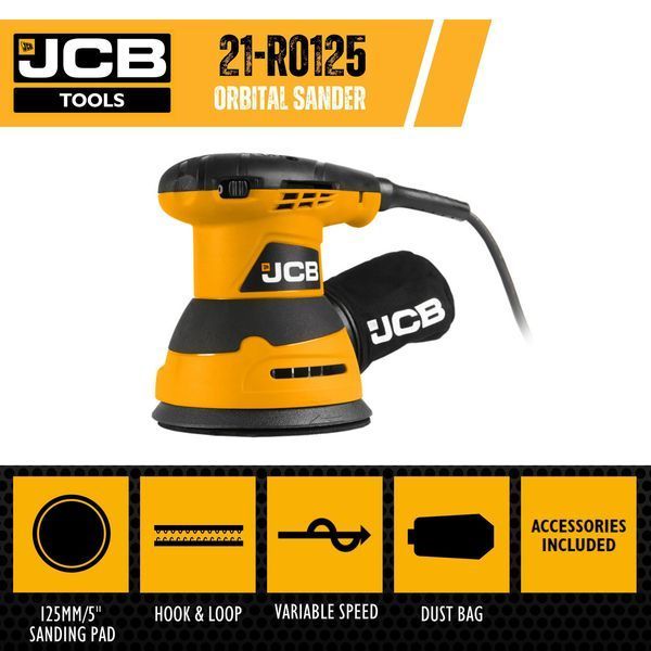 Шліфмашина ексцентрикова JCB Tools JCB-21-RO125 21-RO125 фото