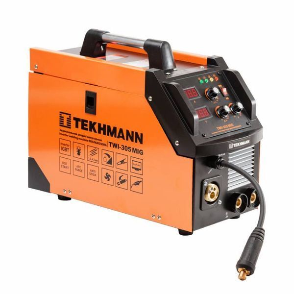 Сварочный полуавтомат Tekhmann TWI-305 MIG инверторный аппарат MIG/MAG MMA с LED-дисплеем TWI-305 MIG фото