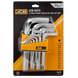 Haбир Г-подоб. ключей HEX 13 ед. (1/16-3/4") JCB Tools JCB-5137S 60966 фото 1
