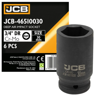 Головка торцевая ударная глубокая 3/4" 30 мм (6-гранная) JCB Tools JCB-46510030 59810 фото