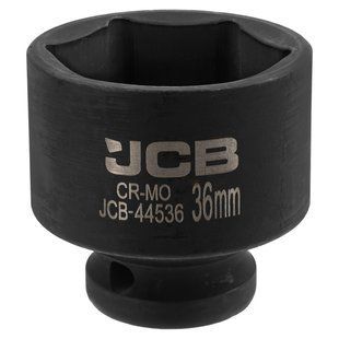 Гoлoвкa тopцeвa удapнa 1/2" 36 мм (6-гранна) JCB Tools JCB-44536 59463 фото