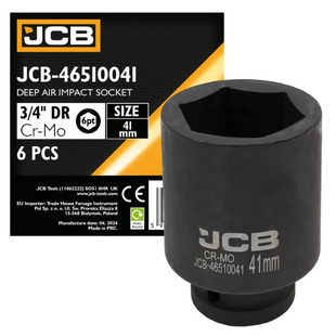 Головка торцевая ударная глубокая 3/4" 41 мм (6-гранная) JCB Tools JCB-46510041 59555 фото