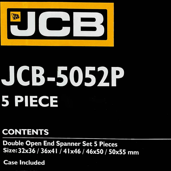 набор рожковых ключей в чехле 5 ед. (32-55 мм) JCB Tools JCB-5052P 61291 фото
