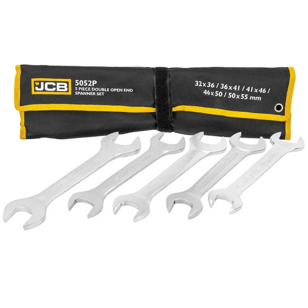 набор рожковых ключей в чехле 5 ед. (32-55 мм) JCB Tools JCB-5052P 61291 фото
